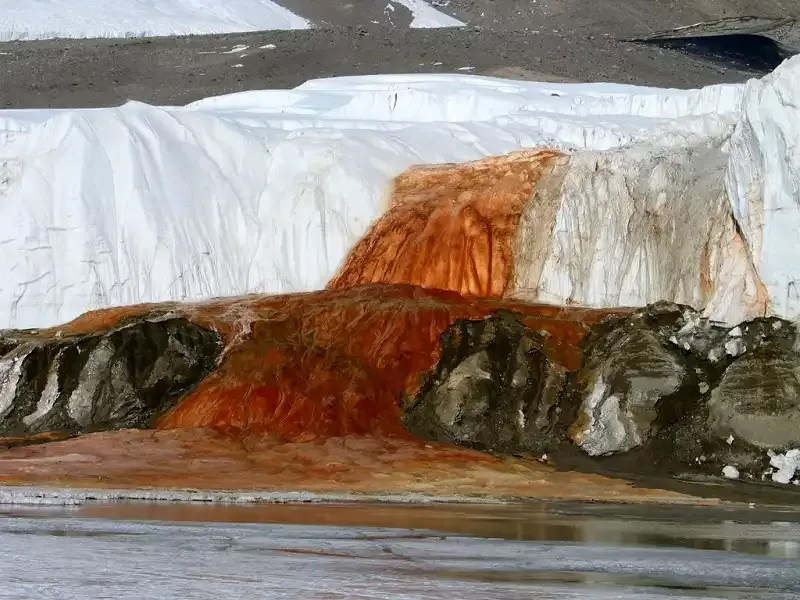 Lạ lùng thác máu ở Nam Cực 6 Blood Falls
