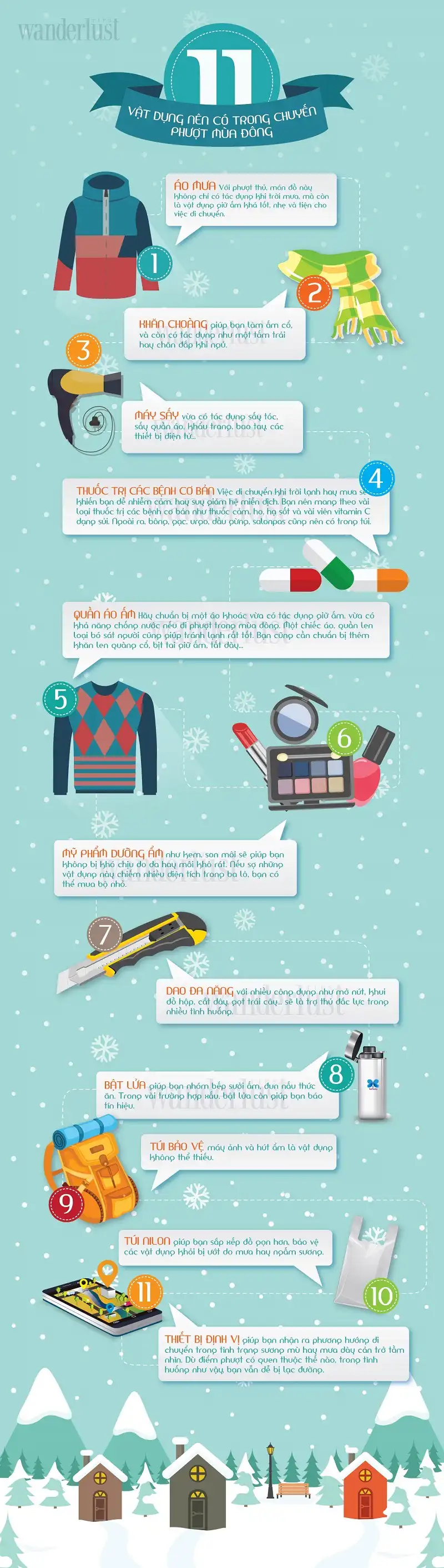 11 vật dụng không thể thiếu cho chuyến phượt mùa đông 5 infographic-03