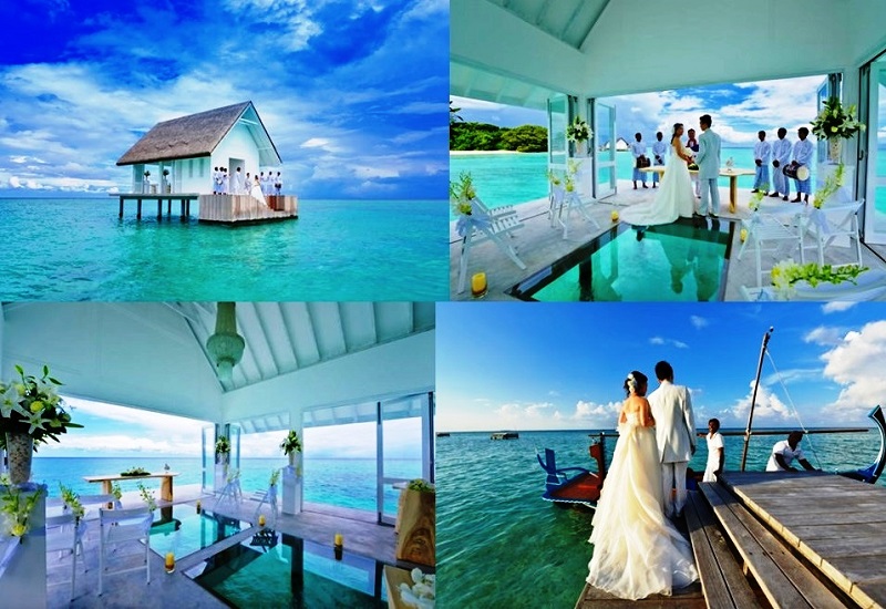  Thánh đường tổ chức lễ cưới bồng bềnh giữa biển Maldives
