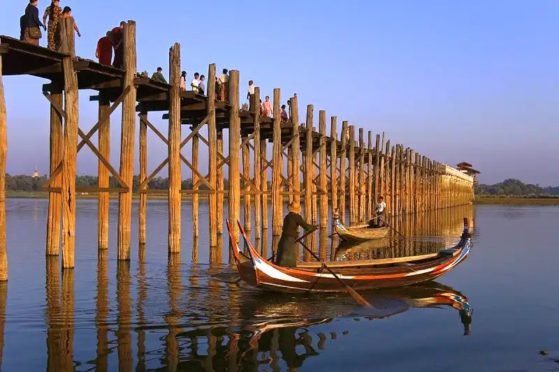 Kinh nghiệm du lịch Myanmar 6 ngày dịp Tết 9 Cầu Ubein êm đềm.