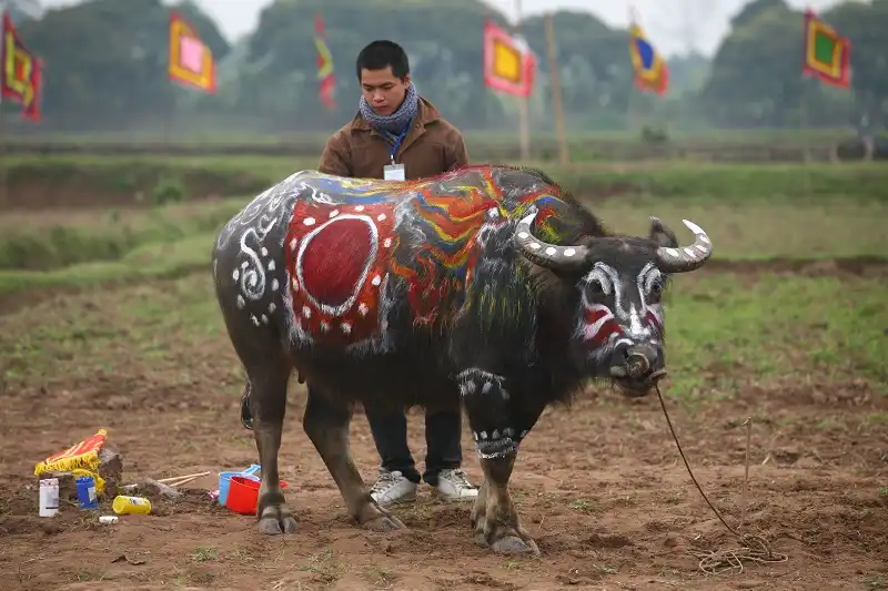 Rộn ràng những lễ hội xuân sau Tết 10 Hoi Tich Dien_Le Bich2