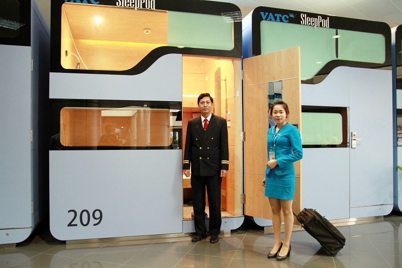 Trải nghiệm miễn phí dịch vụ hộp ngủ ngay tại sân bay Nội Bài