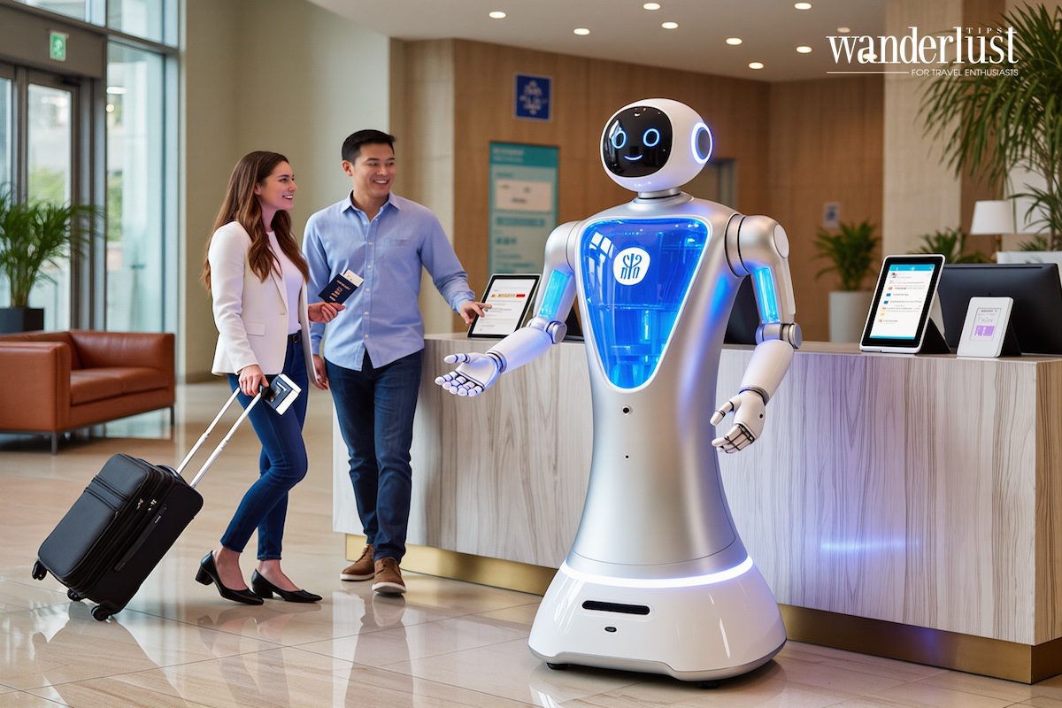 Tại nhiều khách sạn, robot lễ tân có thể chào đón khách, hướng dẫn làm thủ tục check-in/check-out