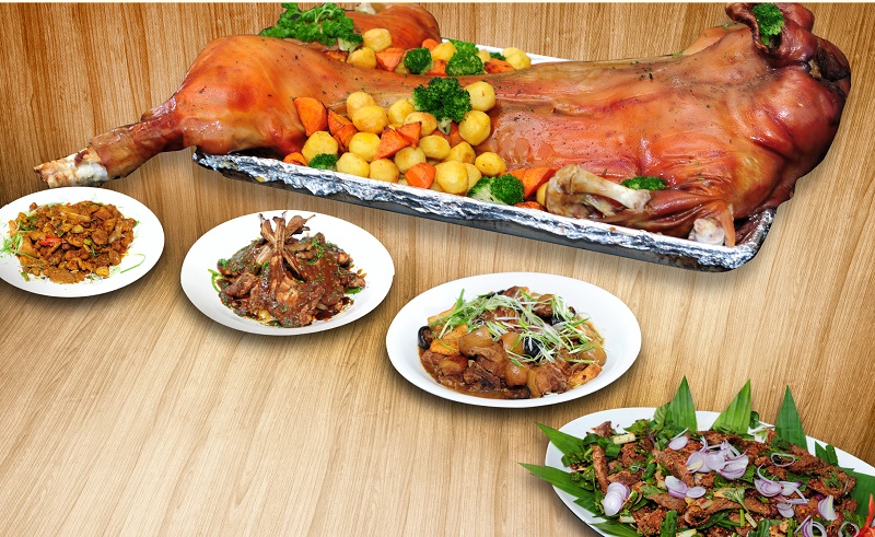 Độc đáo heo rừng, buffet tưng bừng