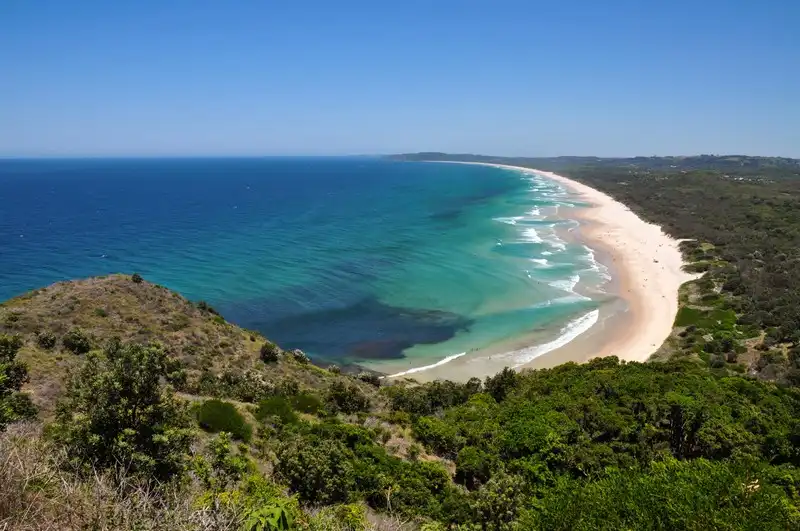 Beach view at Byron Bay, Australia