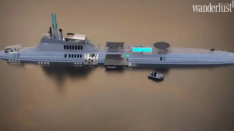 Tạp chí Du lịch Wanderlust Tips Migaloo: Du thuyền kết hợp tàu ngầm có thể lặn sâu 240m 