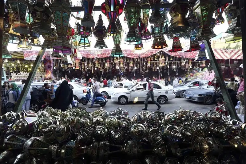 A shop full of traditional Ramadan lanterns called "fanous" is pictured ahead of the holy fasting month of Ramadan in Cairo June 27, 2014. REUTERS/Mohamed Abd El Ghany (EGYPT - Tags: RELIGION SOCIETY)