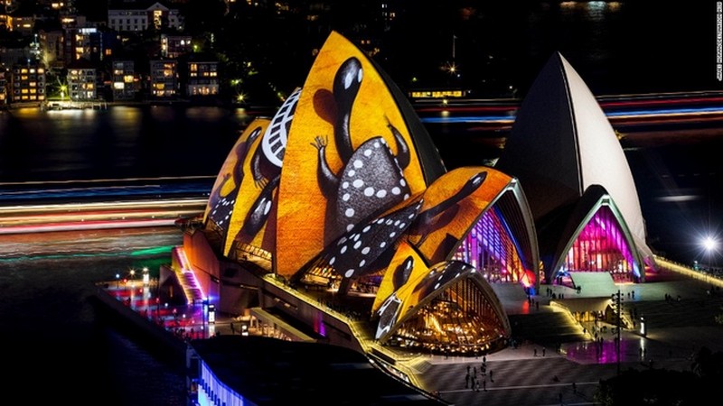 Lung linh lễ hội ánh sáng Vivid Sydney 2016