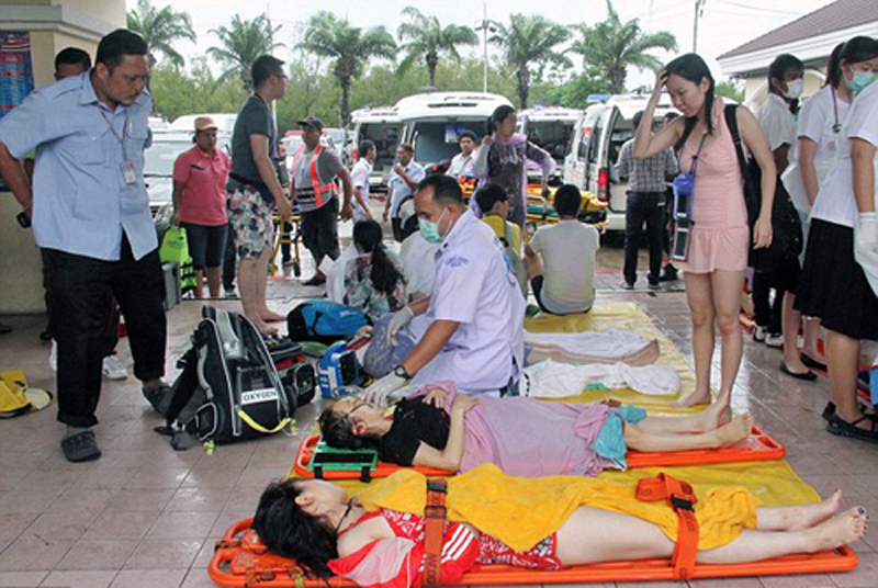 Tai nạn tàu ở Thái Lan, 2 du khách thiệt mạng