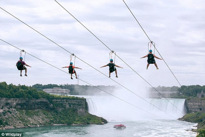 wanderlust tips Duong truot zipline cao60m qua thac Niagara 1