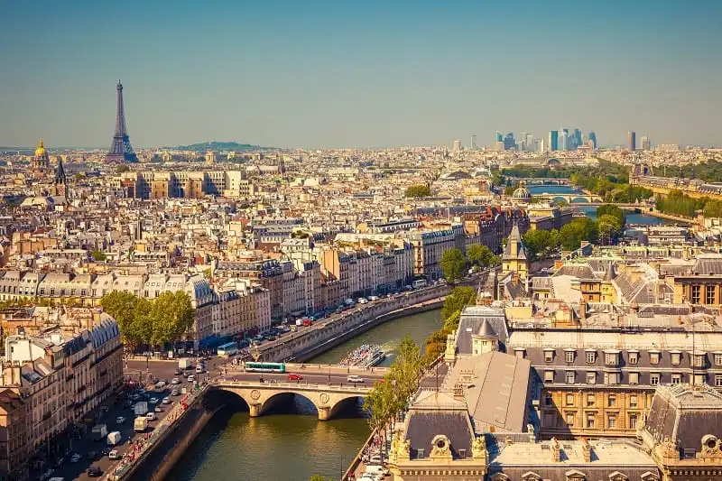 Khám phá "ngũ vị" giao mùa trời Âu 7 View on Paris form Notre Dame cathedral