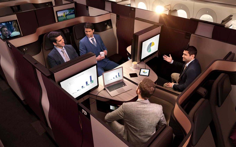 Hành khách có thể trải nghiệm không gian riêng tư, thoải mái ngay trên máy bay