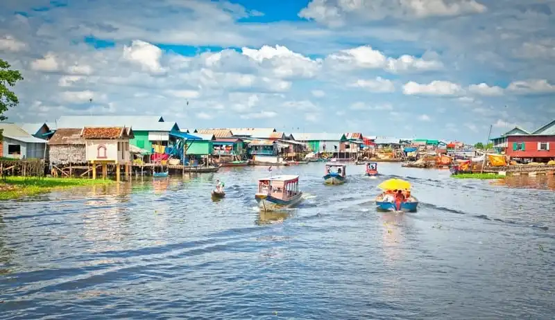 Kinh nghiệm du lịch Siem Reap, Campuchia 19 Biển Hồ Tonlé Sap.