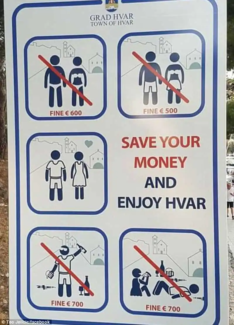 Croatia phạt nặng các hành vi cư xử kém văn minh của du khách 5 wanderlust tips hoi lot croatia phat nang cac hanh vi cu xu kem van minh cua du khach 1
