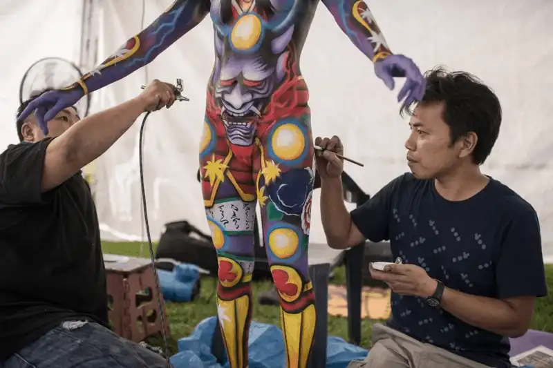 Du khách đổ về Hàn Quốc tham dự Lễ hội bodypainting quốc tế 7 wanderlust tips du khach ve han quoc tham du le hoi ve tranh tren co 5