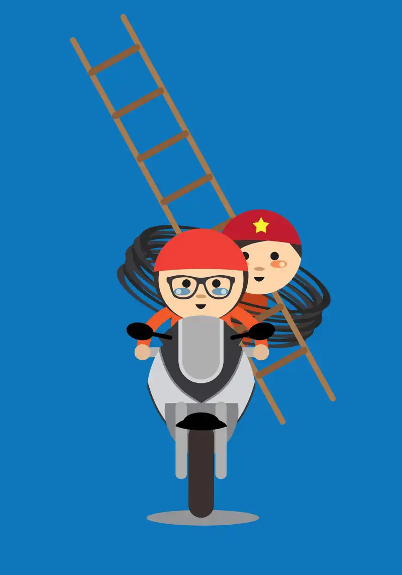 Bộ tranh ấn tượng về những chiếc xe "chở cả thế giới" ở Hà Nội 24 wanderlust tips bo tranh tuong ve nhung chiec xe cho ca gioi o ha noi 21