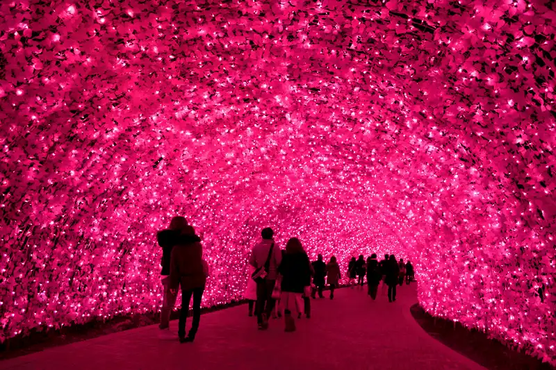 Kỳ ảo đường hầm ánh sáng ở xứ sở hoa anh đào 7 wanderlust tips choang ngop voi duong ham anh sang dep ky ao o xu hoa anh dao 4