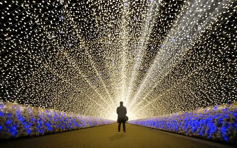 Kỳ ảo đường hầm ánh sáng ở xứ sở hoa anh đào 11 wanderlust tips choang ngop voi duong ham anh sang dep ky ao o xu hoa anh dao 6