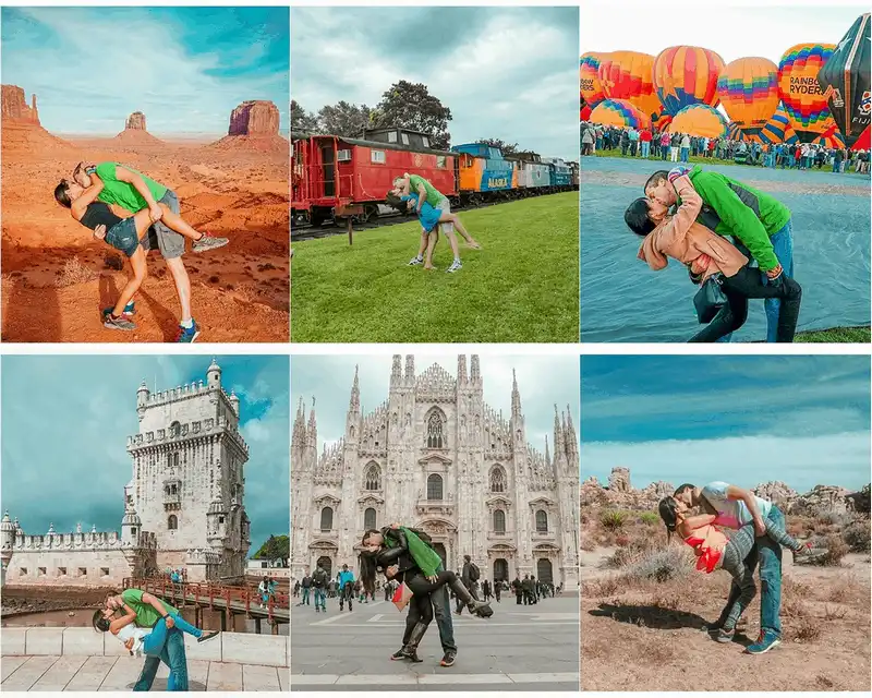 Cặp đôi "pose" hình hôn độc đáo tại tất cả các thành phố họ ghé thăm 8 wanderlust tips chum anh hon doc dao cua cap doi tai tat ca cac thanh pho ho ghe tham 30