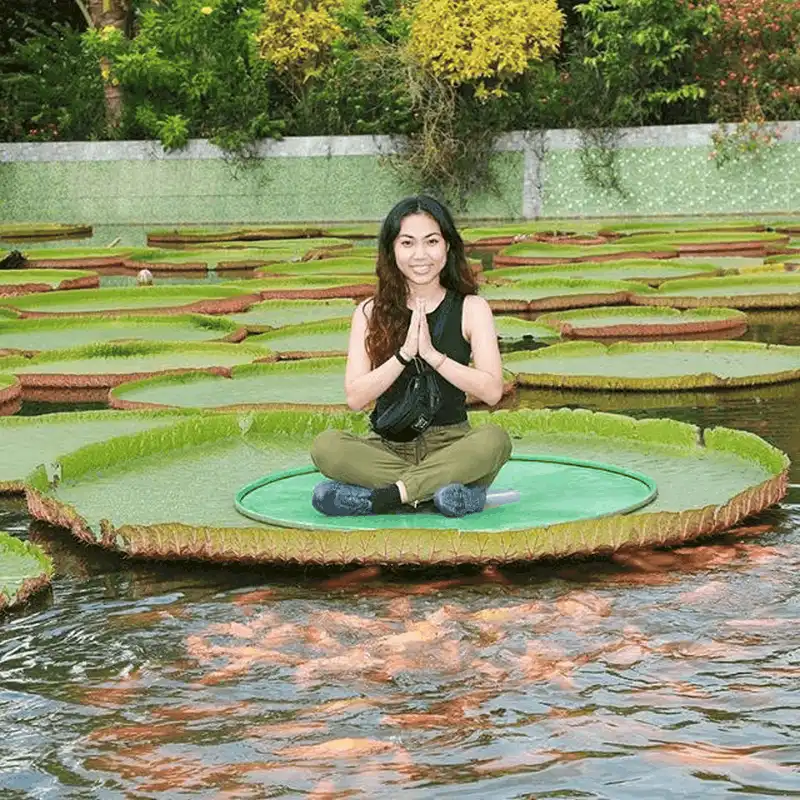 Khám phá loài sen lạ có thể "cõng" người ở chùa Phước Kiển, Đồng Tháp 9 wanderlust tips kham pha loai sen la co the cong nguoi o chua phuoc kien dong thap 14