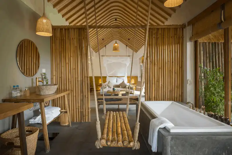 Nội thất thân thiên với môi trường tại bungalow 1 phòng ngủ