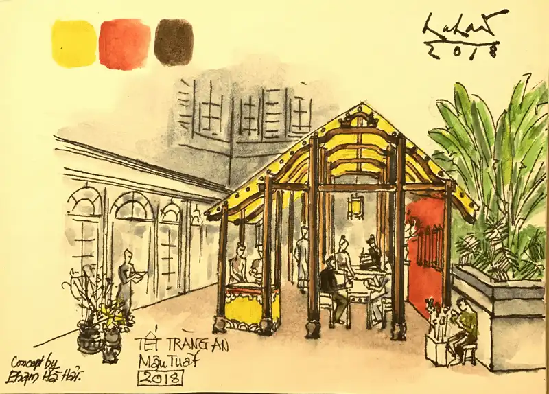 wanderlust tips don Tet ve nha qua phien cho Ha Thanh tai Metropole Ha Noi2