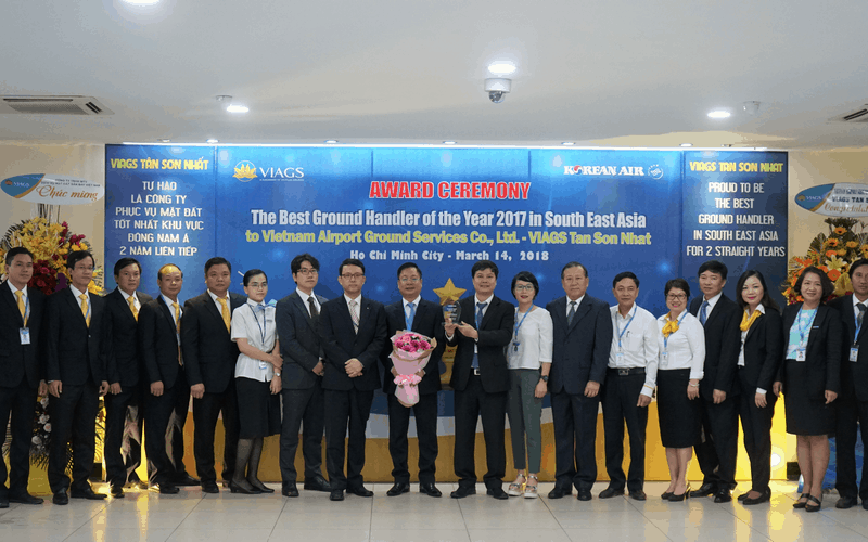 VIAGS được công nhận đạt chất lượng dịch vụ tốt nhất Đông Nam Á 2 năm liên tiếp bởi Korean Air
