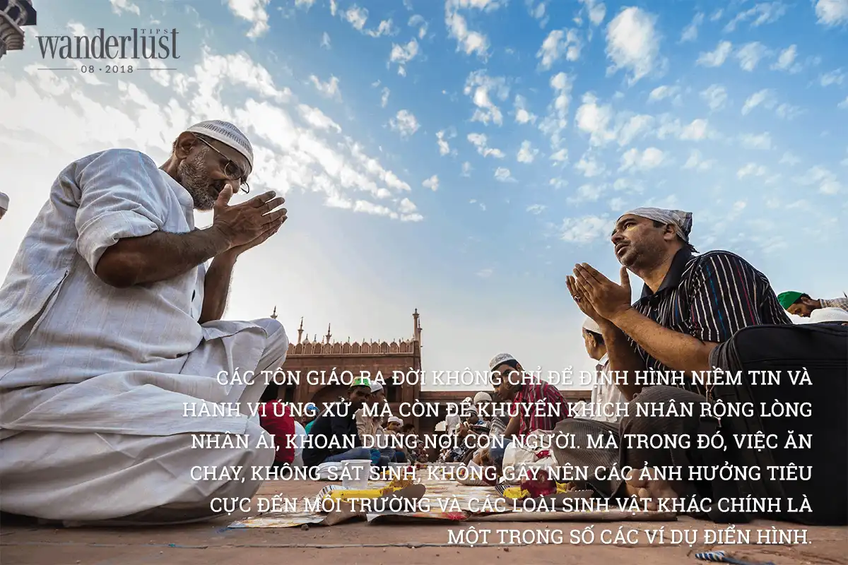 Tạp chí du lịch Wanderlust Tips Ăn chay để giữ lòng hướng thiện