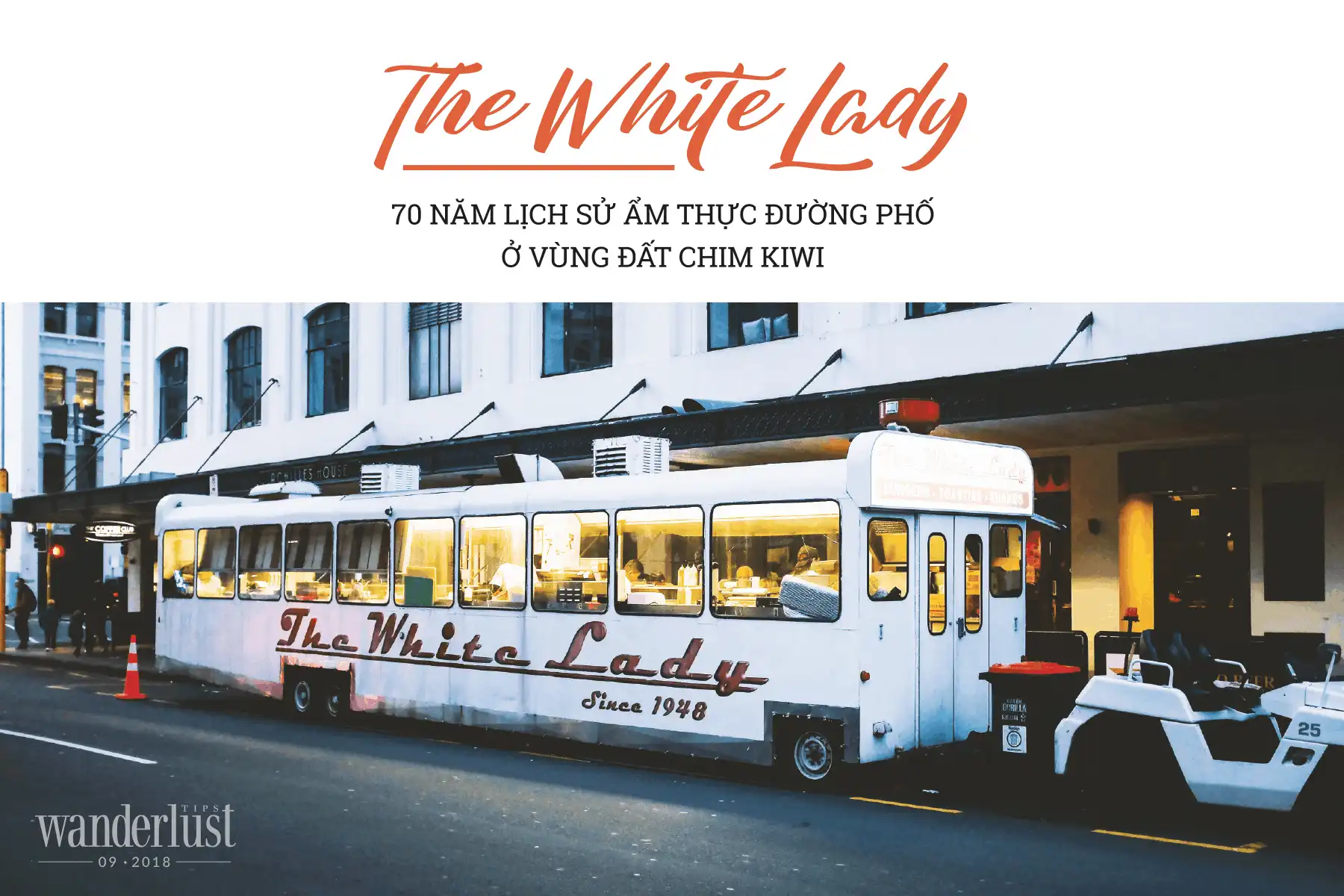 Tạp chí du lịch Wanderlust Tips The White Lady: 70 lịch sử ẩm thực đường phố ở vùng đất chim kiwi