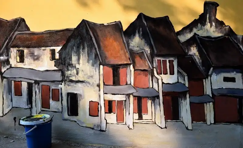 Tranh bích họa tái hiện Hà Nội xưa trên phố Phan Đình Phùng 7 Tạp chí du lịch Wanderlust Tips | Tranh bích họa tái hiện Hà Nội xưa trên phố Phan Đình Phùng