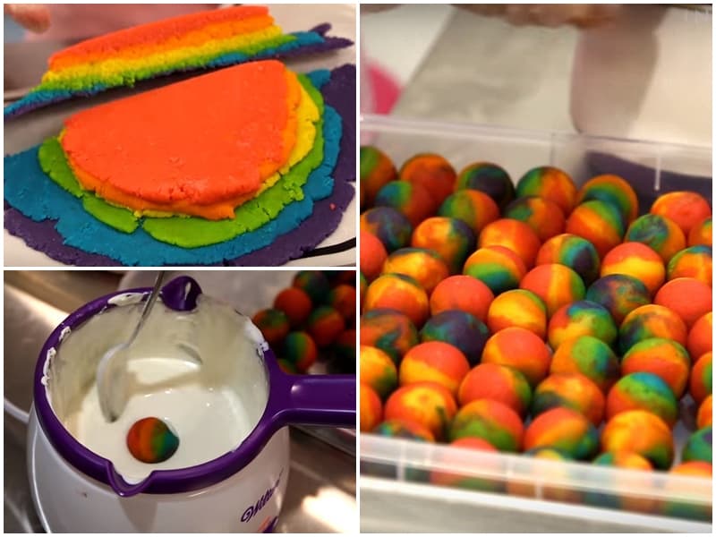 Tạp chí Du lịch Wanderlust Tips | Độc đáo món bánh viên cầu vồng ở Mỹ khiến du khách thích mê