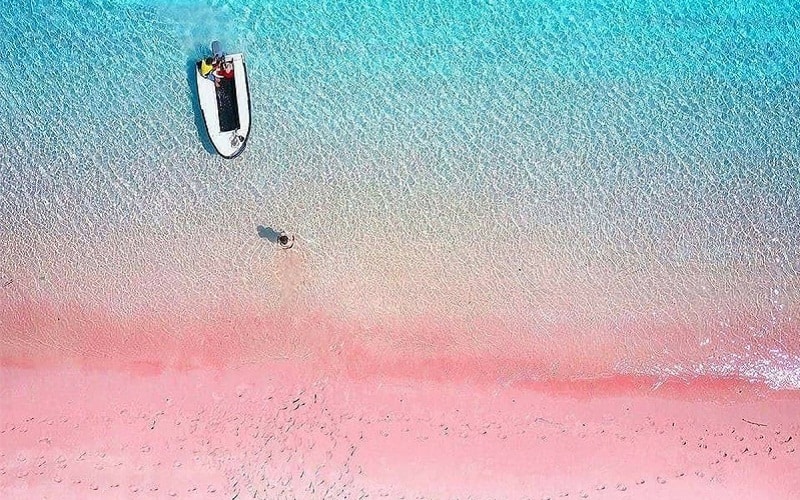 Ngẩn ngơ trước biển hồng Pantai Merah lãng mạn tại Indonesia 5 Wanderlust Tips ngan ngo truoc bien hong pantai merah lang man o indonesia bia