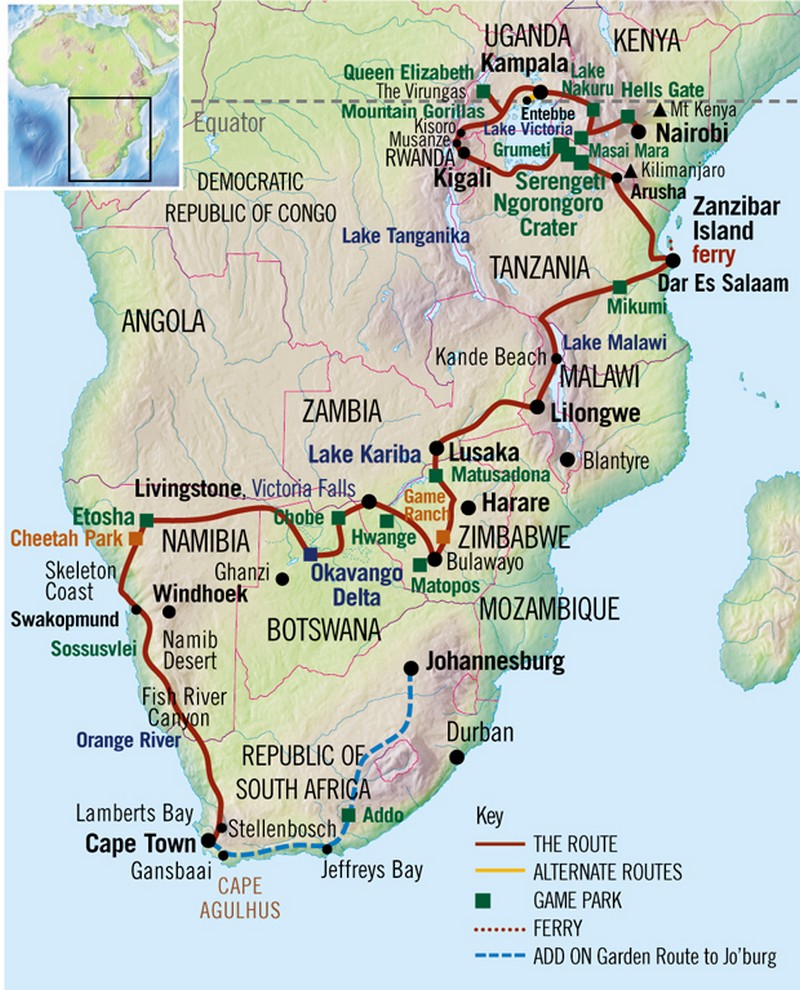 Tạp chí Du lịch Wanderlust Tips The Absolute Safari: Hành trình 73 ngày khám phá châu Phi