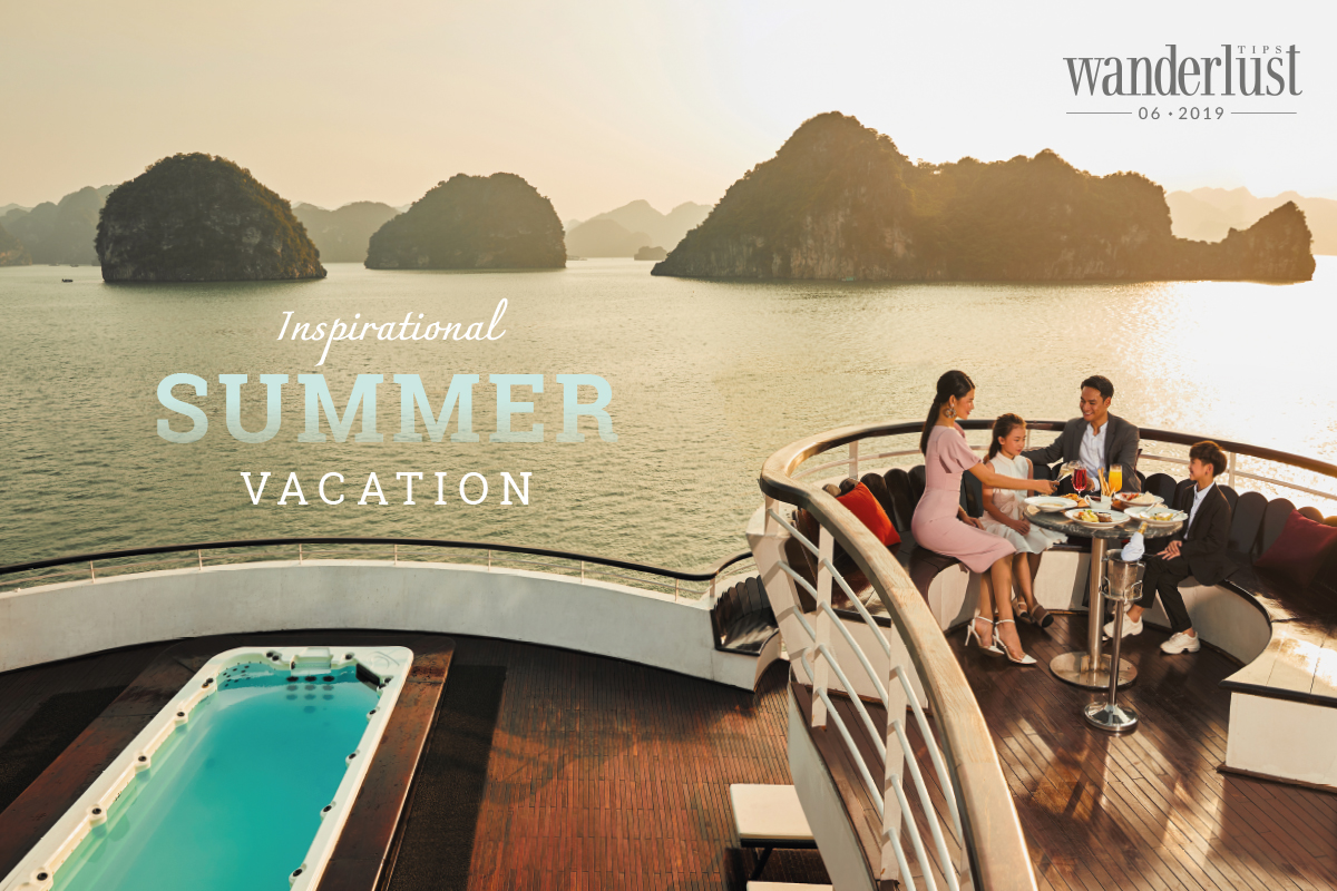 Tạp chí Du lịch Wanderlust Tips BST thời trang tháng 06/2019: Inspirational Summer Vacation, Ha Long Bay