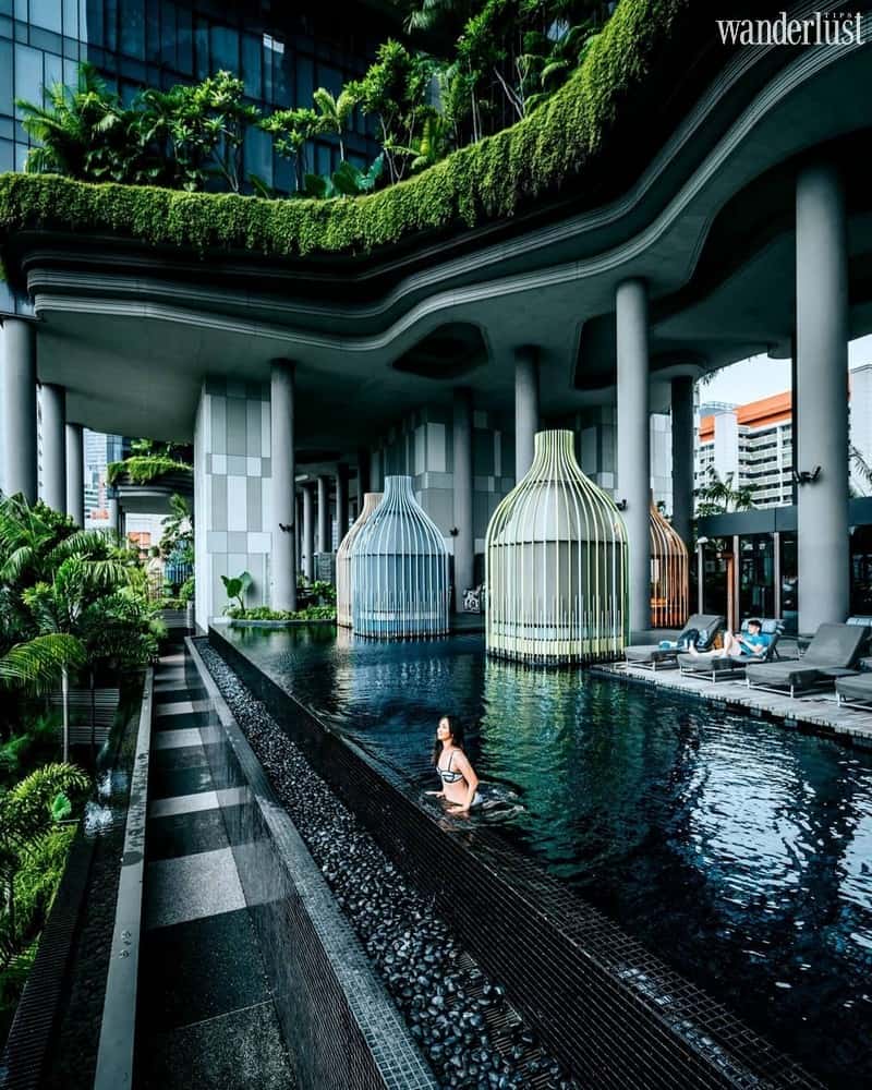 Tạp chí Du lịch Wanderlust Tips Hòa mình vào không gian xanh tại khách sạn Parkroyal on Pickering, Singapore