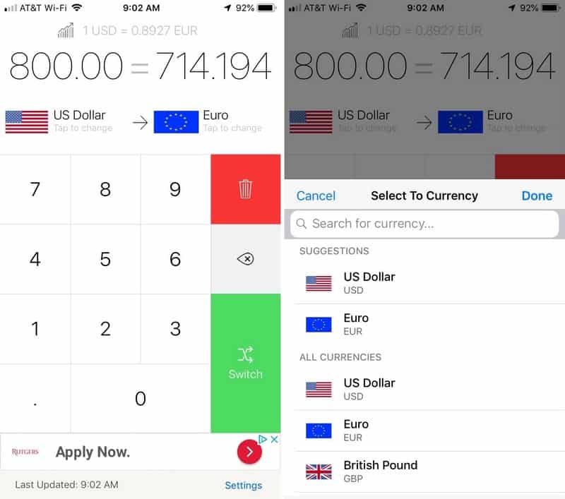 Những ứng dụng chuyển đổi tiền tệ hàng đầu dành cho du khách 8 Tạp chí Du lịch Wanderlust Tips Những ứng dụng chuyển đổi tiền tệ hàng đầu dành cho du khách