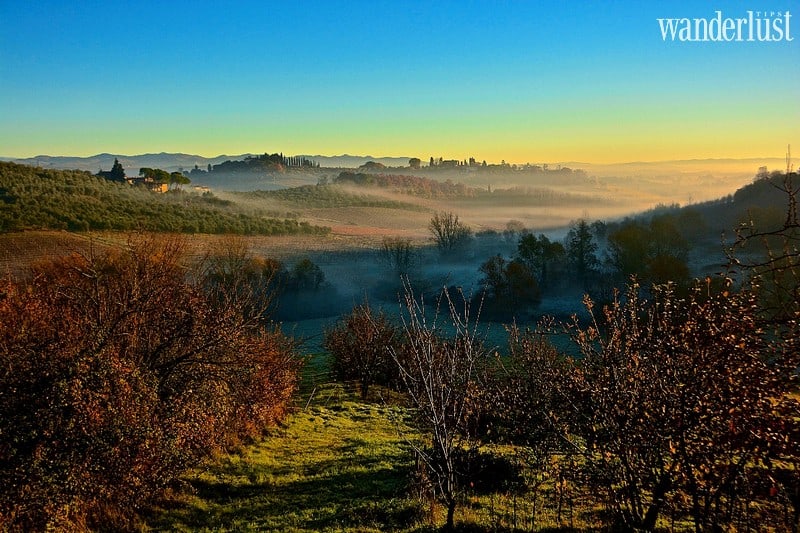 Tạp chí Du lịch Wanderlust Tips Tuscany, Ý những ngày tháng 10