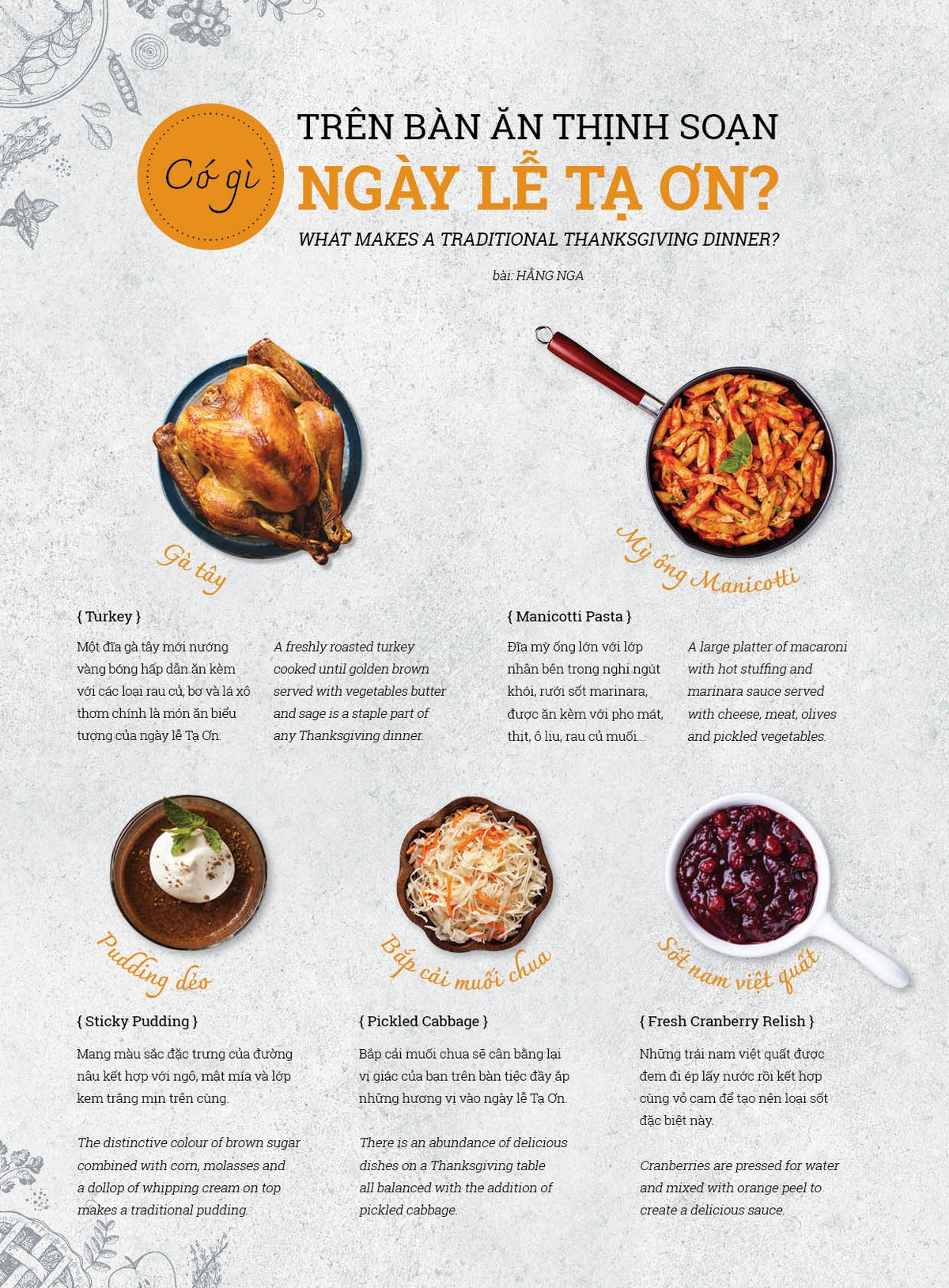 Có gì trên bàn ăn thịnh soạn ngày lễ Tạ Ơn? 5 Tạp chí Du lịch Wanderlust Tips | Có gì trên bàn ăn thịnh soạn ngày lễ Tạ Ơn?