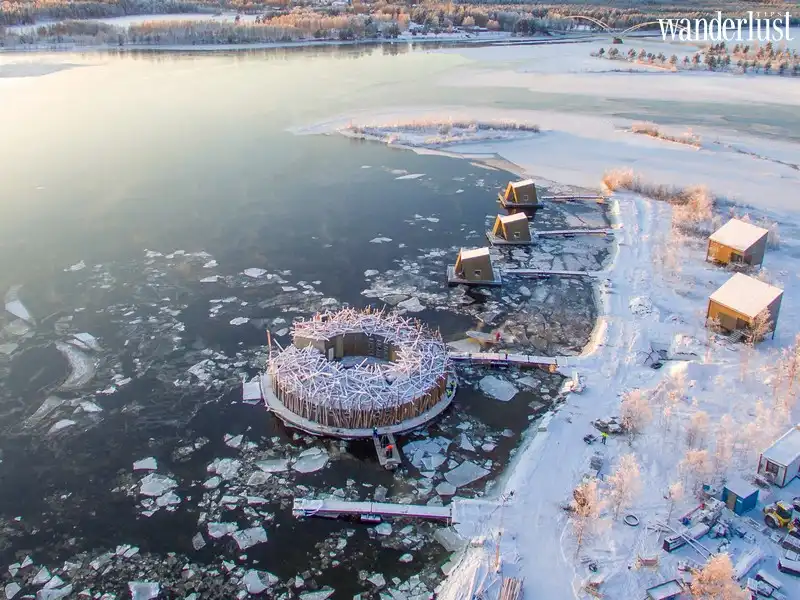 Arctic Bath: Khách sạn sang trọng nổi trên mặt sông tại Thụy Điển 6 Tạp chí Du lịch Wanderlust Tips | Arctic Bath: Khách sạn sang trọng trôi nổi trên mặt sông tại Thụy Điển