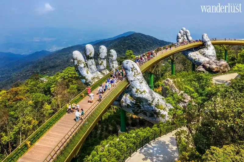 Tạp chí Du lịch Wanderlust Tips | Cầu Vàng, Đà Nẵng lọt top những cây cầu đẹp nhất thế giới
