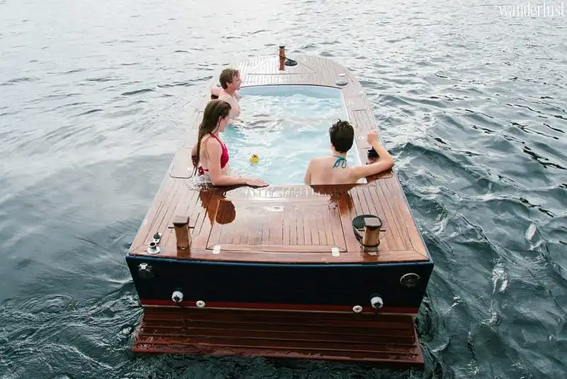 Bồn tắm nước nóng lênh đênh trên hồ Union 5 Tạp chí du lịch Wanderlust Tips | Bồn tắm nước nóng lênh đênh trên hồ Union