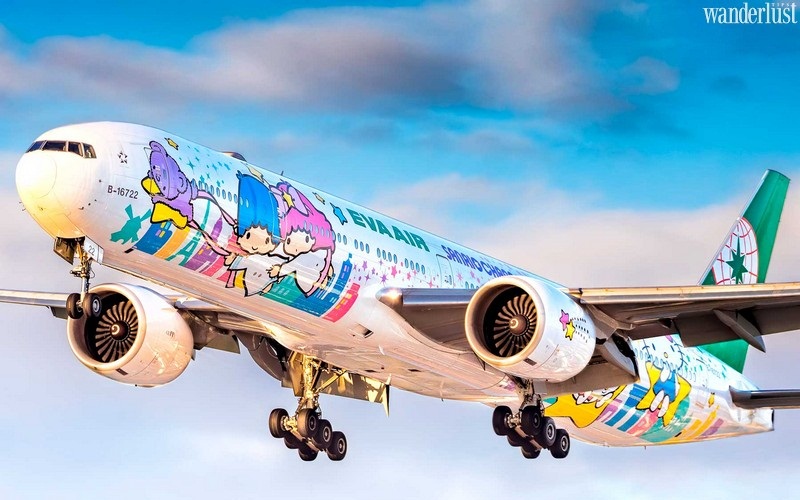 Tạp chí du lịch Wanderlust Tips | Máy bay Hello Kitty sải cánh trên bầu trời Đài Bắc