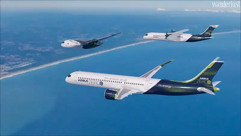 Tạp chí du lịch Wanderlust Tips | Lộ diện chiếc máy bay công nghệ sạch đầu tiên trên thế giới của Airbus