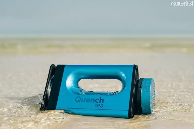 Tạp chí du lịch Wanderlust Tips | Hô biến nước biển thành nước uống với máy lọc QuenchSea
