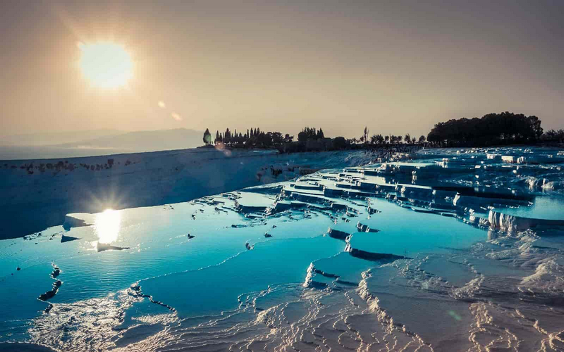 Lâu đài bông Pamukkale kỳ diệu ở Thổ Nhĩ Kỳ