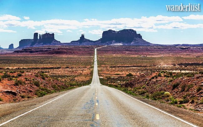 Utah: Miền đất của những kỳ quan thiên nhiên 6 Con đường dẫn đến Thung lũng Tượng đài ở Utah.