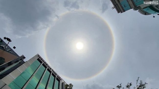 Bầu trời Huế xuất hiện "vầng hào quang" 13 bd