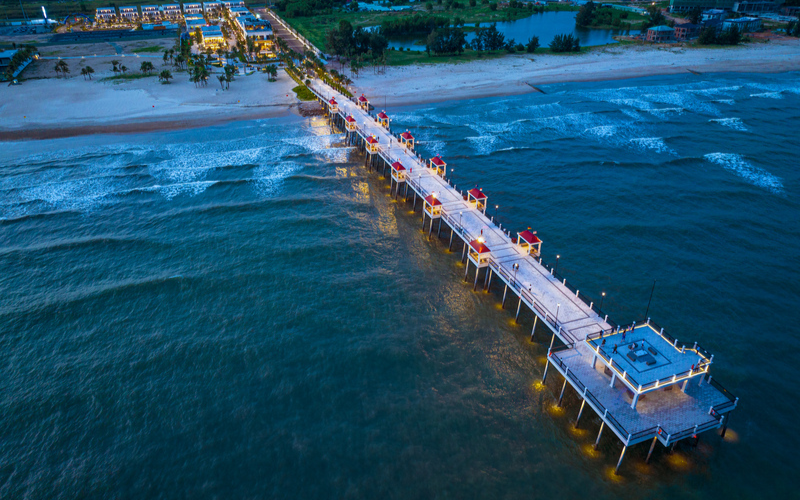 Chính thức khánh thành Cầu ngắm biển dài nhất Đông Nam Á và khai trương phố TMDV Hamptons Plaza Hồ Tràm