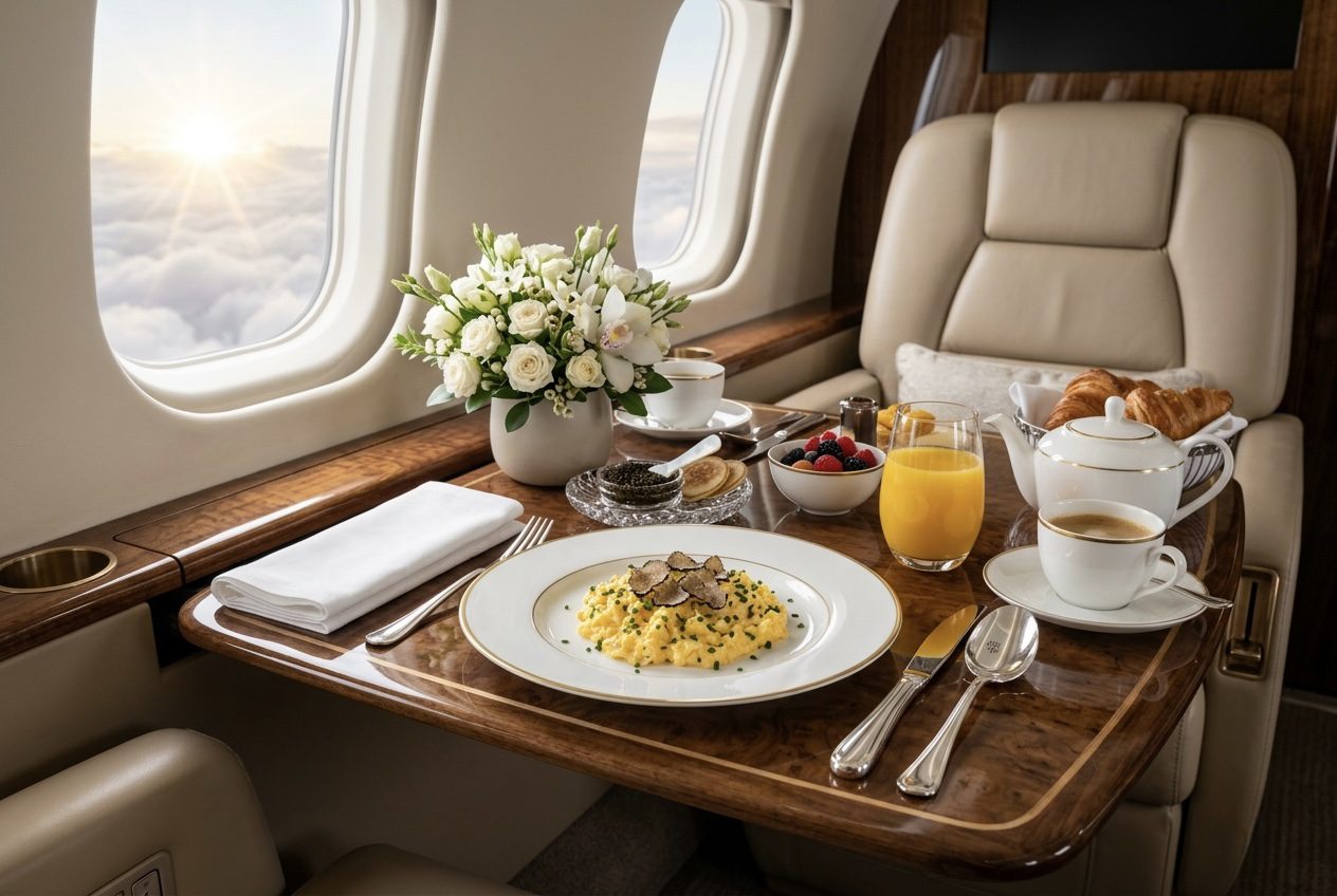 Bữa sáng trên chuyên cơ 