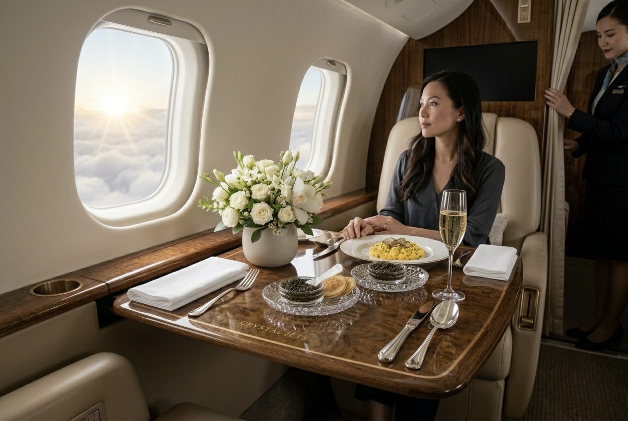 Bữa sáng trên chuyên cơ 